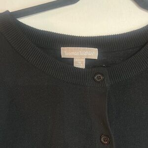 Woman Within Black Cardigan